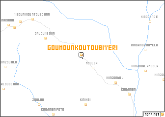 map of Goumounkoutou Biyéri