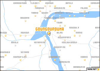 map of Goungourouma