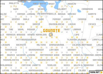 map of Gounote