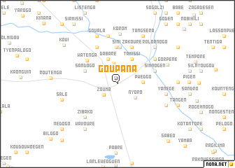 map of Goupana