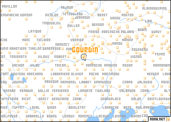 map of Gourdin