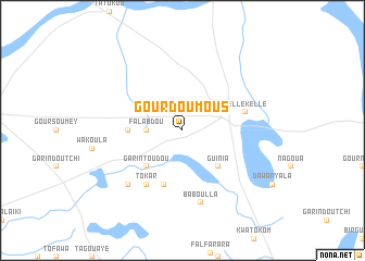 map of Gourdoumous