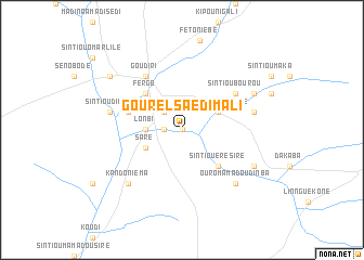 map of Gourel Saédi Mali