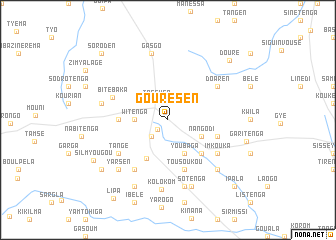 map of Gourésen