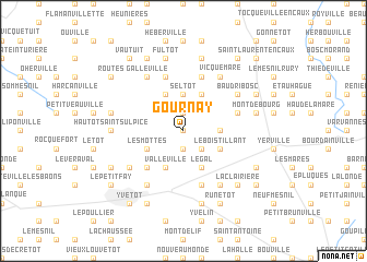 map of Gournay