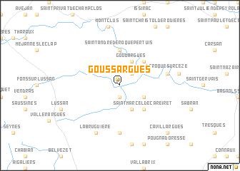 map of Goussargues