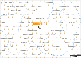 map of Gouveias
