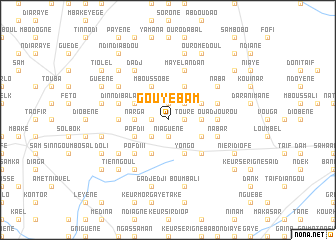 map of Gouye Bam