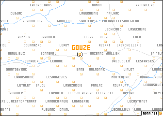 map of Gouze