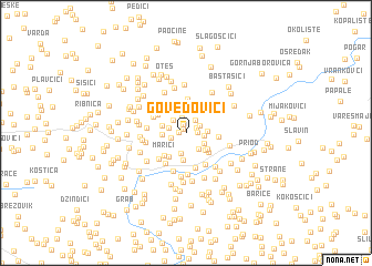 map of Govedovići