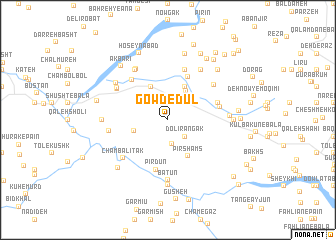 map of Gowd-e Dūl