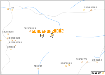 map of Gowd-e Ḩowẕ