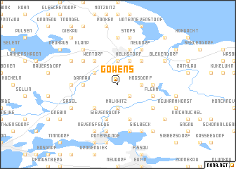 map of Gowens