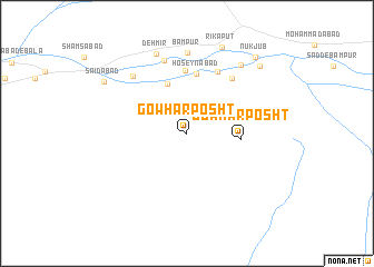 map of Gowhar Posht