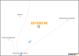 map of Goyeneche