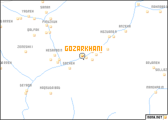 map of Goz̄ar Khānī