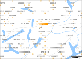 map of Gozdanin