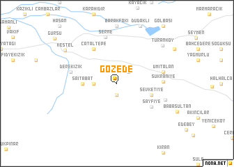 map of Gözede