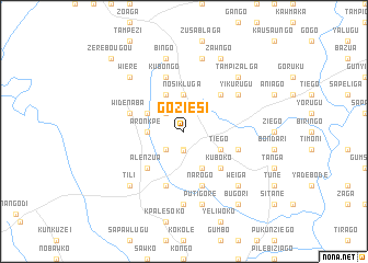 map of Goziesi