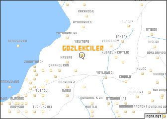 map of Gözlekçiler