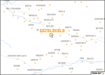 map of Gozolokolo