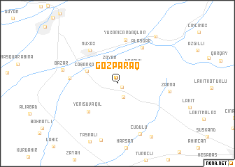 map of Gözparaq