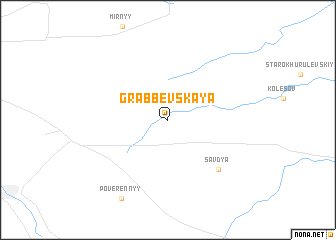 map of Grabbevskaya