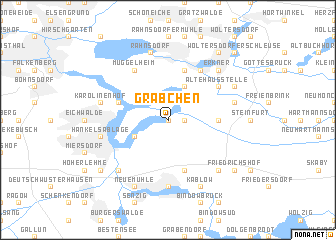 map of Gräbchen