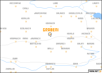 map of Grābēni