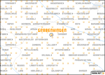 map of Gräbenwinden