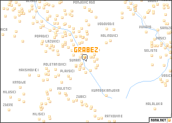 map of Grabež