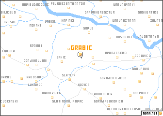 map of Grabić