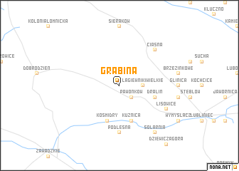 map of Grabina