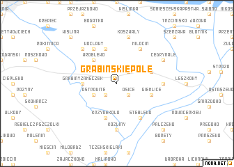 map of Grabińskie Pole