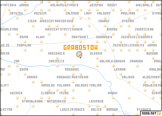 map of Grabostów