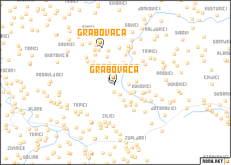 map of Grabovača