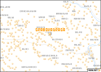 map of Grabova Draga