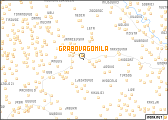 map of Grabova Gomila