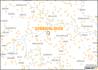 map of Grabova Lokva