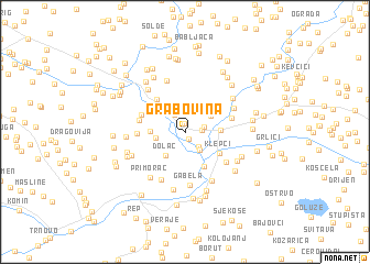 map of Grabovina