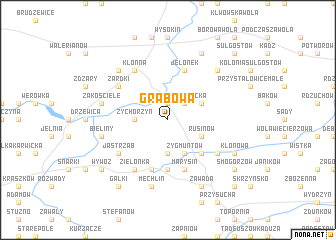 map of Grabowa