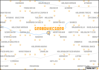 map of Grabowiec Góra