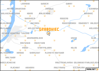 map of Grabowiec