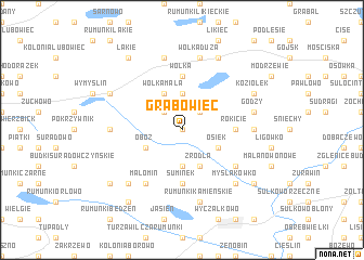 map of Grabowiec