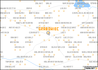 map of Grabowiec