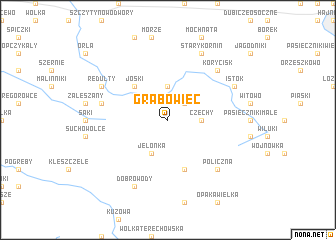 map of Grabowiec