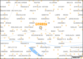 map of Grabów