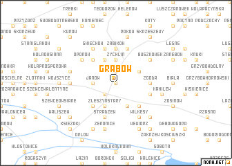 map of Grabów