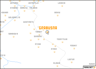 map of Grabusna