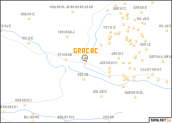 map of Gračac